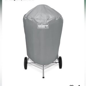 22” Weber Charcoal Grill Cover- Gray- Unopened